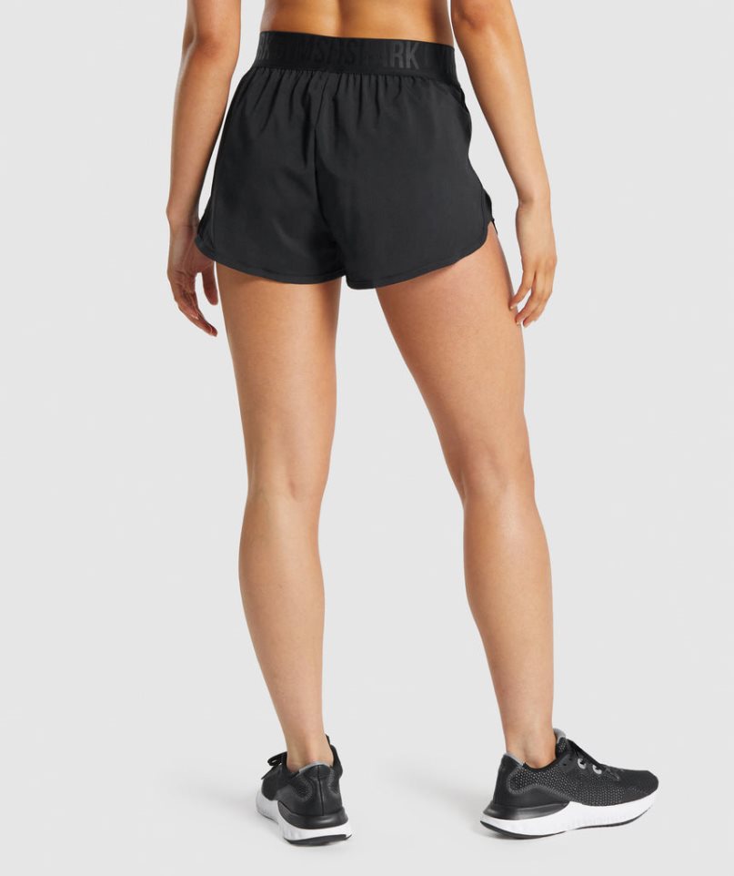 Women's Gymshark Training Loose Fit Shorts Black | NZ 2ULEXR